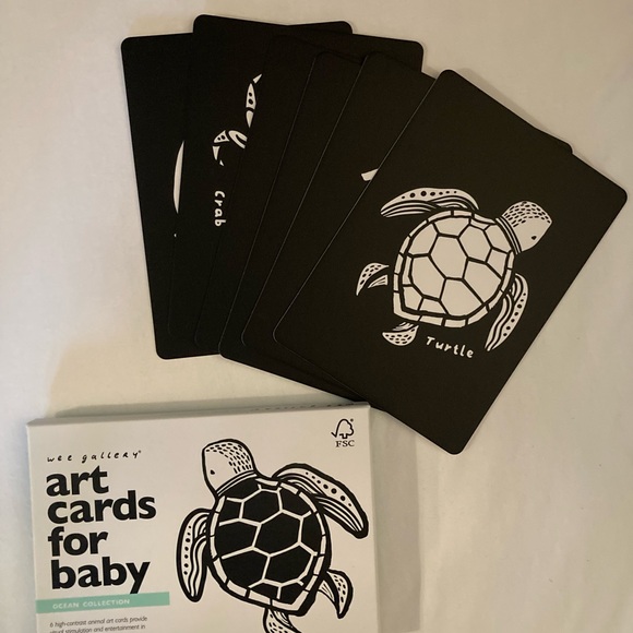 Wee Gallery Art Cards for Baby - Ocean Collection - Picture 2 of 2